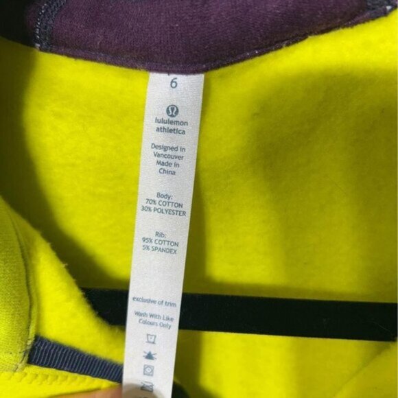 Lululemon scuba hoodie Colour block Size 6 Brand condition - Picture 4 of 10